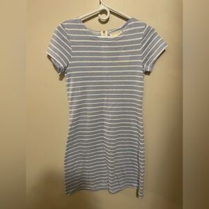 Sold Sail to Stable Striped Blue and White Dress